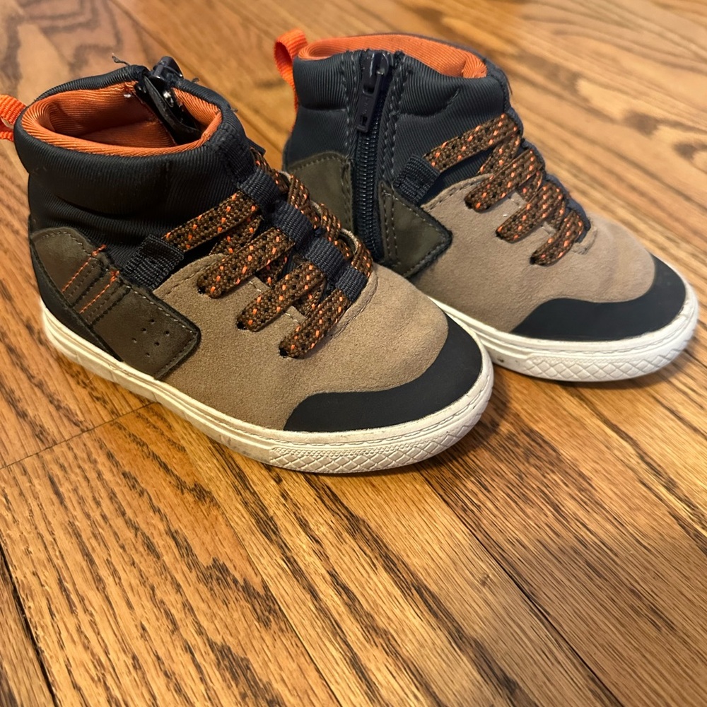 Toddler High-Top Boots - Brown and Black